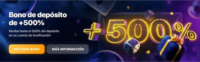 Bônus de 500% no depósito no 1Win Bonus deposito 1Win